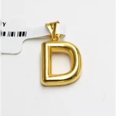 14 Ayar D Harf Kolye Ucu