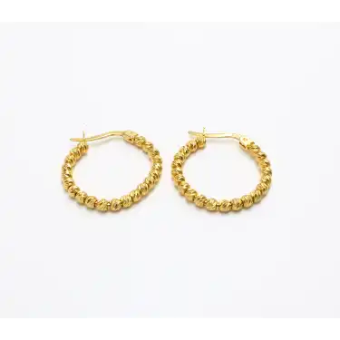 14 Ayar Dorika Halka Küpe