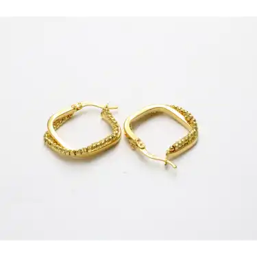 14 Ayar Dorika Kare Küpe