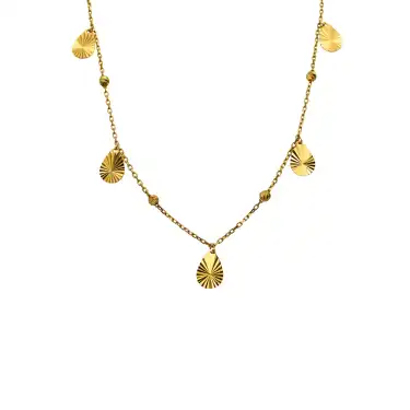 14 Ayar Dorika Pul Minimal Kolye