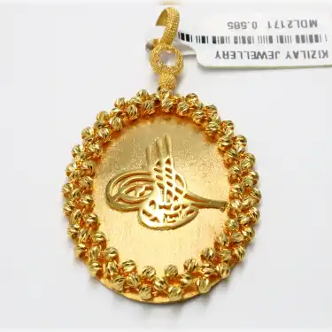 14 Ayar Dorika şık Kolye Ucu