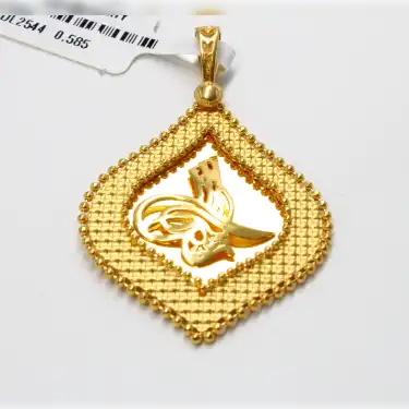 14 Ayar Dorika Tuğra Kolye Ucu