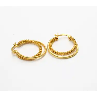 14 Ayar Dorikalı Küpe