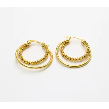 14 Ayar Dorikalı Küpe