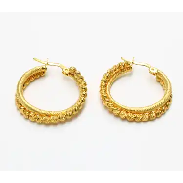 14 Ayar Dorikalı Küpe