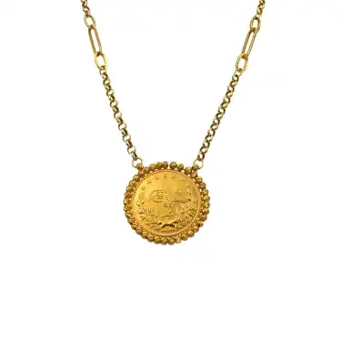 14 Ayar Dorikalı Reşat Kolye