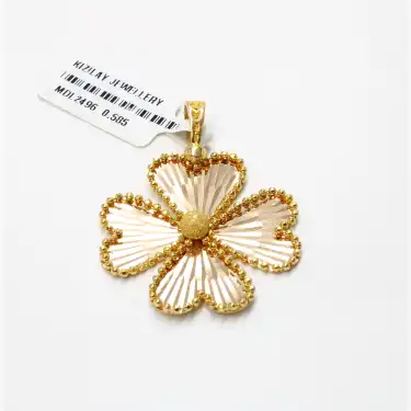 14 Ayar Dorikalı şık Tasarım Kolye Ucu