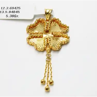 14 Ayar Dorikalı şık Tasarım Kolye Ucu