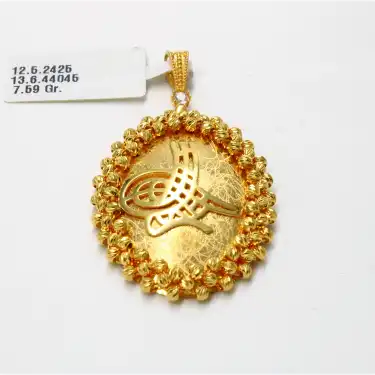 14 Ayar Dorikalı Tuğra Kolye Ucu