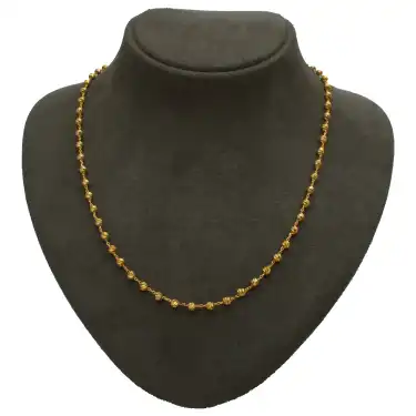 14 Ayar Dorkialı Minimal Kolye