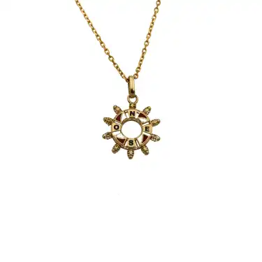 14 Ayar Dümen Minimal Kolye