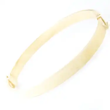 14 Ayar Düz Kelepçe Bilezik