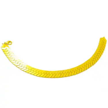 14 Ayar Düz Kilit Bileklik