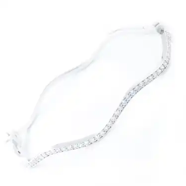 14 Ayar Düz Taşlı Model Kelepçe