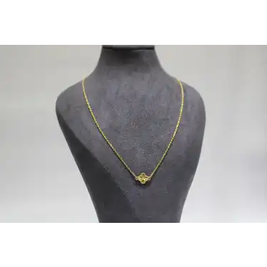 14 Ayar Gerçek Altın Dorikalı Yonca Kolye
