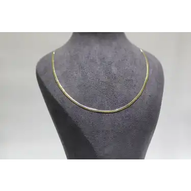 14 Ayar Gerçek Altın İtalyan Ezmesi Kolye