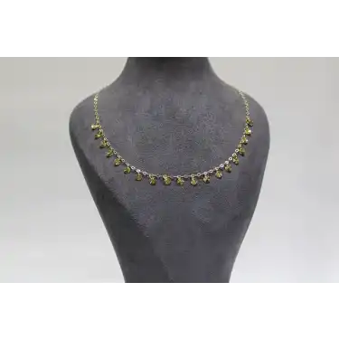 14 Ayar Gerçek Altın Pullu Kolye