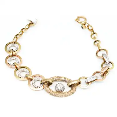 14 Ayar Göz Obje Bileklik