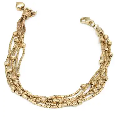 14 Ayar Halat 5 Sıra Dorika Bileklik