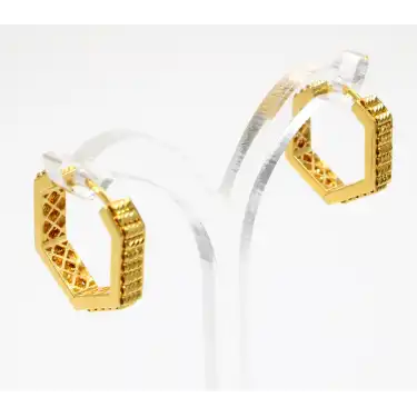 14 Ayar Halka Tasarım Küpe