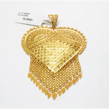 14 Ayar Harika Desenli Hint Kolye Ucu