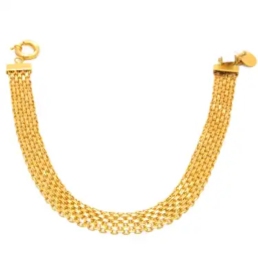 14 Ayar Işlemeli Zincir Bileklik