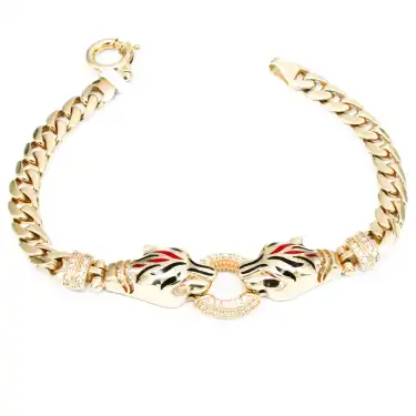 14 Ayar Jaguar Halka Bileklik