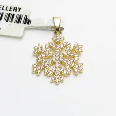 14 Ayar Kar Tanesi Kolye Ucu