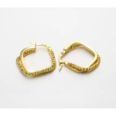 14 Ayar Kare Dorikalı Küpe