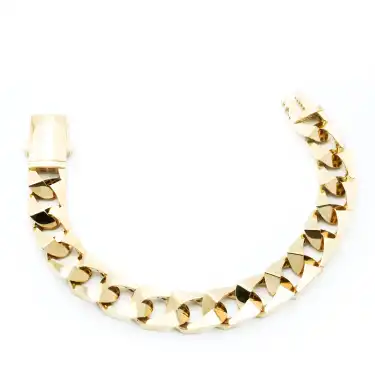 14 Ayar Kare Model Gurmet Bileklik