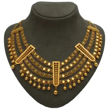 14 Ayar Kişnişli Akıtma Kolye