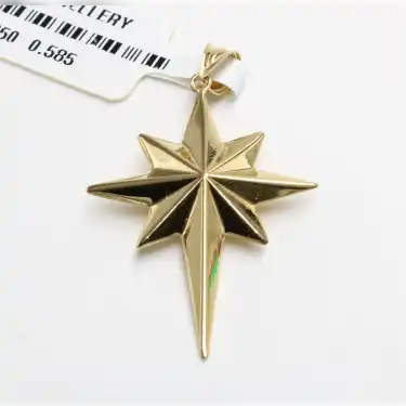 14 Ayar Kuzey Yıldızı Kolye Ucu