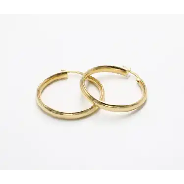 14 Ayar Orta Boy Halka Küpe