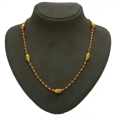 14 Ayar Oval Kesim Dorikalı Kolye