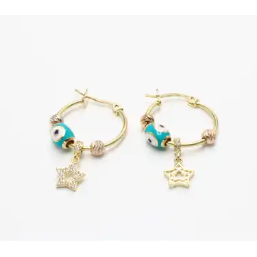 14 Ayar Pandora Model Küpe