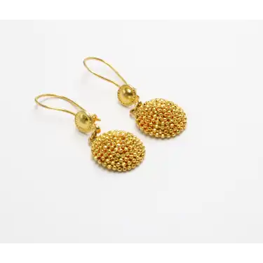 14 Ayar Parmak ızi Küpe