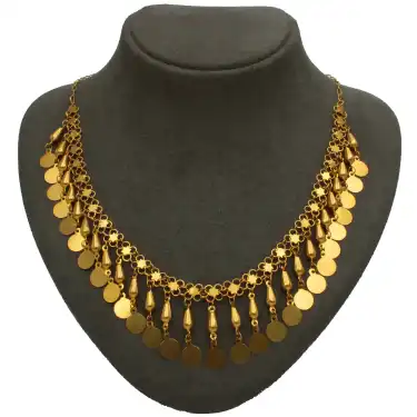 14 Ayar Pullu Arpa Kolye