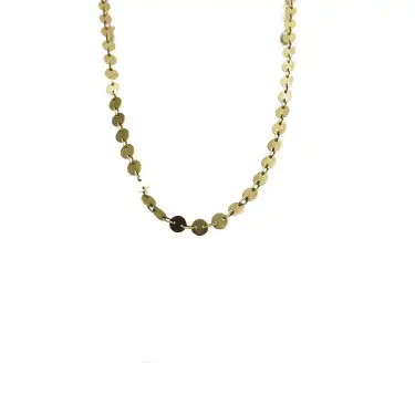 14 Ayar Pullu Minimal Kolye