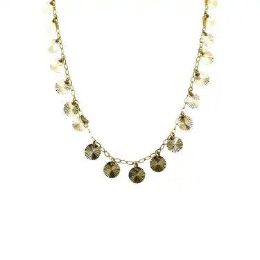 14 Ayar Pullu Minimal Kolye