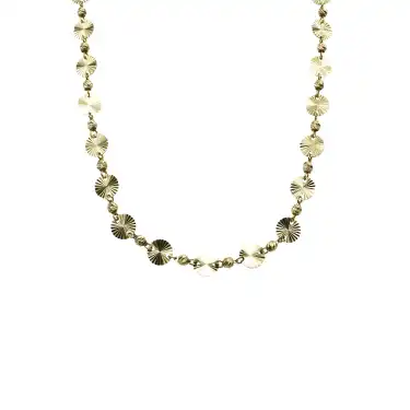 14 Ayar Pullu Minimal Kolye