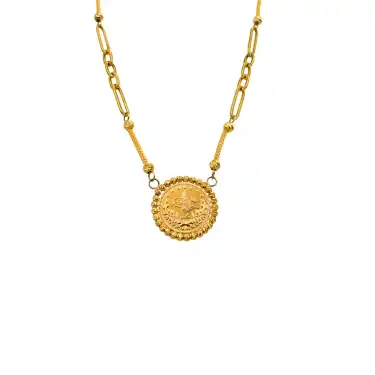 14 Ayar Reşatlı Dorika Kolye