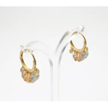 14 Ayar Rose Gold Pullu Küpe