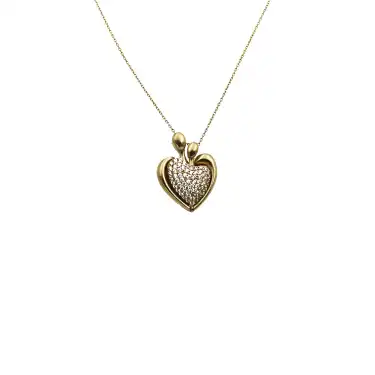 14 Ayar Sarmal Kalp Minimal Kolye