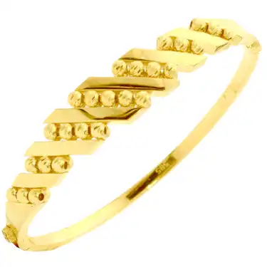 14 Ayar Sıralı Dorika Kelepçe Bilezik