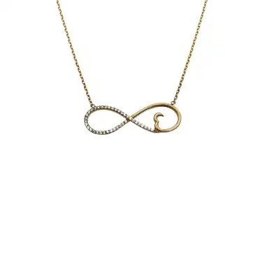 14 Ayar Sonsuzluk Minimal Kolye