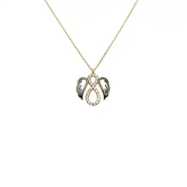 14 Ayar Sonsuzluk Minimal Kolye