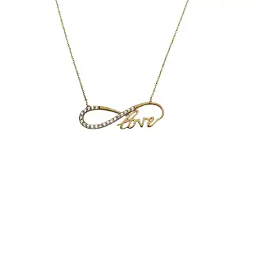 14 Ayar Sonsuzluk Minimal Kolye