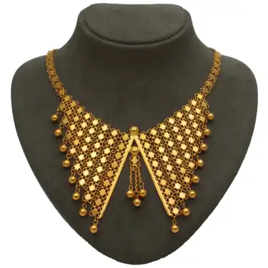 14 Ayar Tasarım Kişnişli Kolye