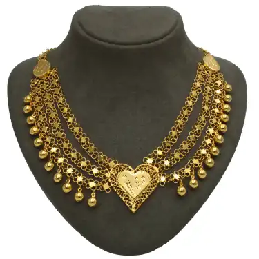 14 Ayar Tasarım Kişnişli Kolye