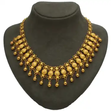 14 Ayar Tasarım Kişnişli Kolye